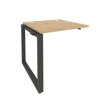 Наборный элемент рабочей станции на О-образном м/к Onix O.MO-1.NRS-0.8 780x800x750 (Тиквуд Светлый/Черный металл)