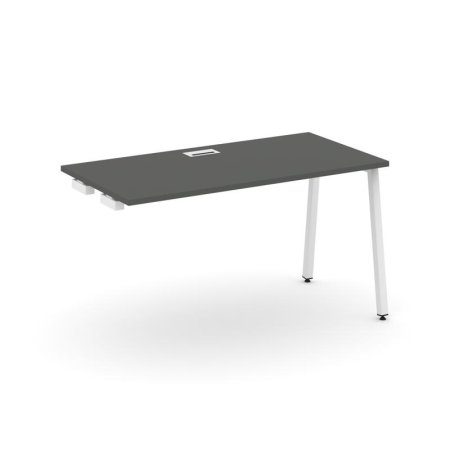 Стол-приставка к опорным элементам SN-4A.OPRS-013 (1380х700х750) (Антрацит/Металл Белый)