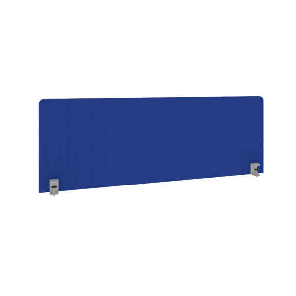 Экран тканевый для стола L1400мм Б.ТЭКР-3 1250x22x450 (Синий)