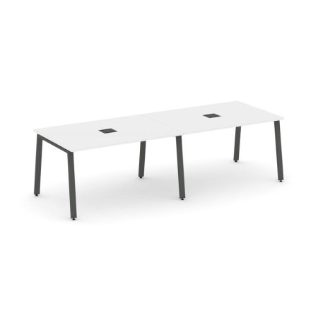 Стол переговорный SN-6A.SPRG-014 (3160х980х750) (Белый/Металл Антрацит)