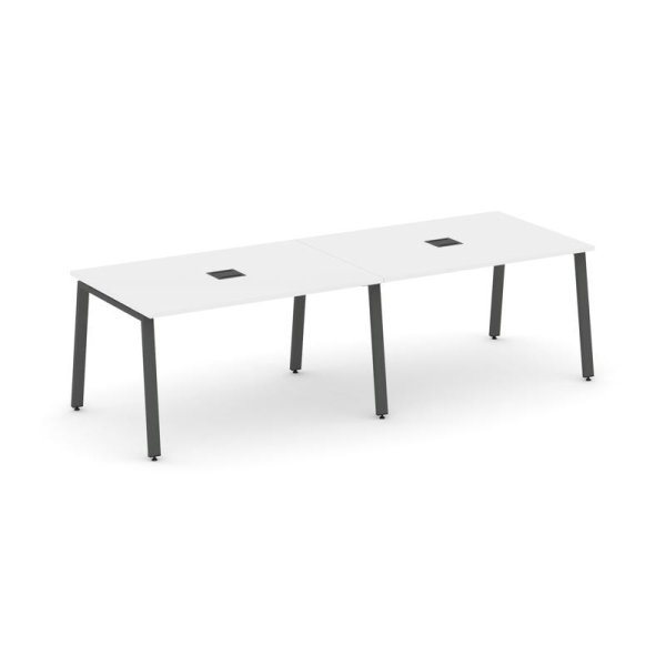 Стол переговорный SN-6A.SPRG-014 (3160х980х750) (Белый/Металл Антрацит)