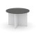 Стол переговорный круглый SN-D.SPRG-004 (1180х1180х750) (Тиквуд Светлый/Антрацит)