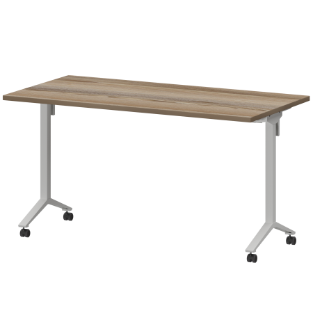 Стол мобильный складной Моби МБ25-140.70 1400x700x750 (Дуб сафари/Белый)