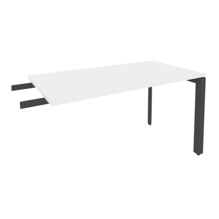 Брифинг-приставка на П-образном м/к Onix O.MP-BR-13 1380x720x750 (Белый Бриллиант/Черный металл)