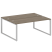 Рабочая станция Metal System Style БО.РАС-СП-2.5 1800x1475x750 (Дуб Наварра/Серый металл)