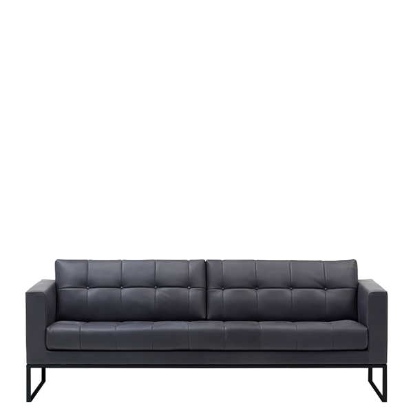 Диван офисный Пан (М-40) 3-х местный (Черный)