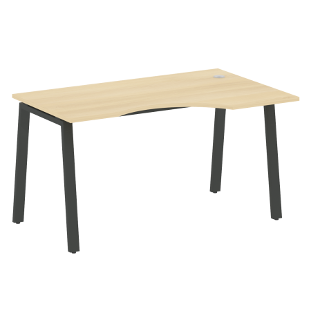 Стол криволинейный правый Metal System Style БА.СА-2 Пр 1400x900x750 (Акация/Антрацит металл)