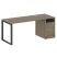 Рабочая станция Metal System Style БО.РС-СТП1.3 1812x720x750 (Дуб Наварра/Серый металл)