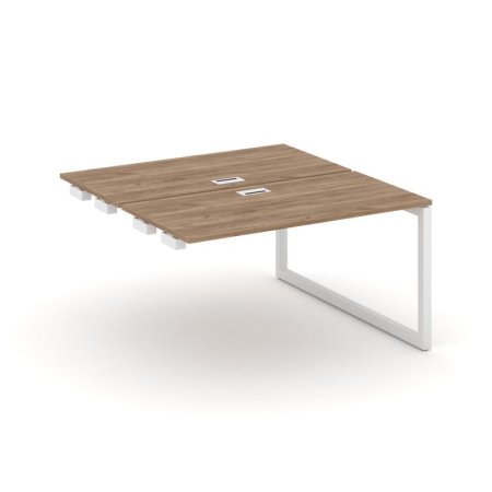 Стол-приставка к опорным элементам SN-5O.DPRS-024 (1580х1632х750) (Дуб Табак/Металл Белый)