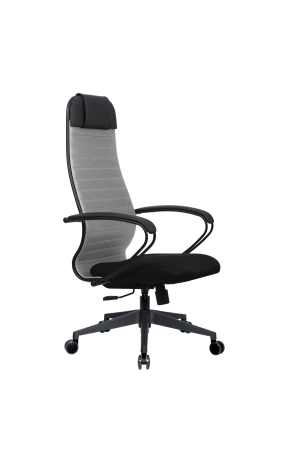 Кресло для руководителя Метта МЕТТА-21(MPRU)/подл.130/осн.002 (Светло-серый)