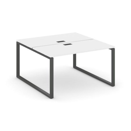 Рабочая станция 2-х сторонняя SN-6O.DRS-011 (980х1432х750) (Белый/Металл Антрацит)