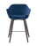 Стул полубарный Саймон велюр тёмно-синий (Стул полубарный Саймон темно-синий)