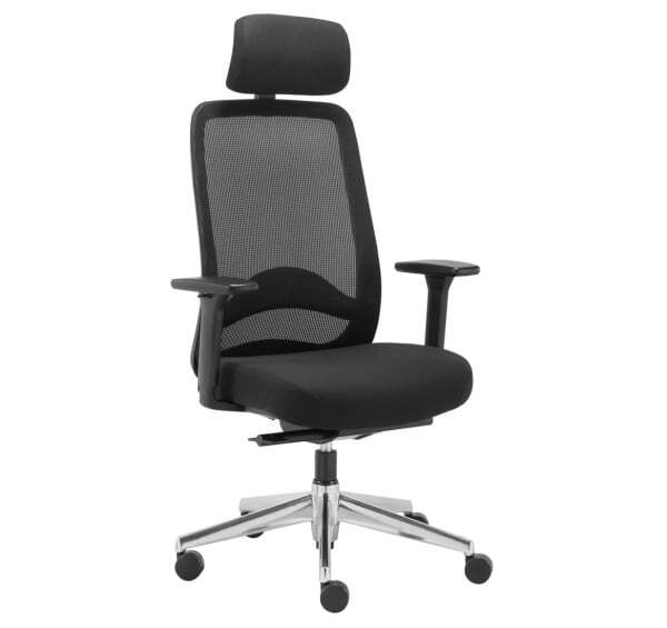 CAROT AS+ Кресло для руководителя с подголовником (Черный)