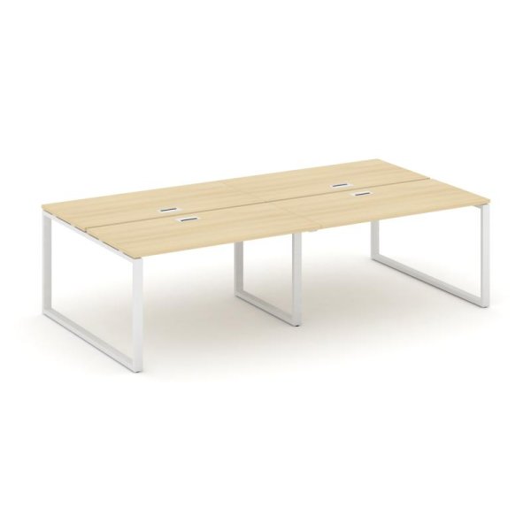 Рабочая станция 2-х сторонняя SN-6O.DRS-054 (3160х1632х750) (Акация Лорка/Металл Белый)