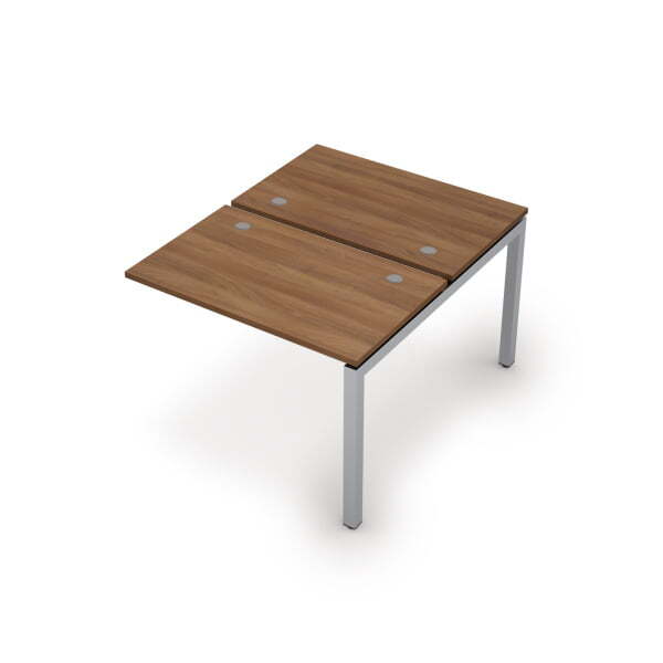 6МБК.5267 Бенч-система на 2 рабочих места, конечный модуль (1000x1235x750) (Шамони темный/Алюминий матовый)