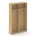 Шкаф-купе для одежды SN.SHK-003 (1200х400х1982) (Антрацит/Тиквуд Светлый)