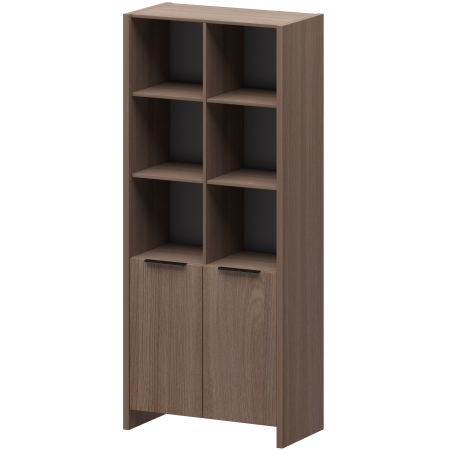 Стеллаж комбинированный Акцент КТ-42.38 856x438x1968 (Темный шимо)