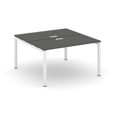 Рабочая станция 2-х сторонняя SN-5P.DRS-021 (980х1632х750) (Антрацит/Металл Белый)