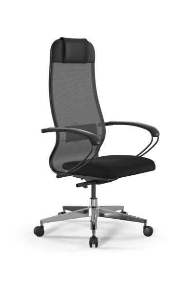 Кресло для руководителя Метта SynchroSit 10 B1-111K - X2+UMF(X1) /Ub00/Wh00/K1bL(M23.B22.G18.W03) (Черный)