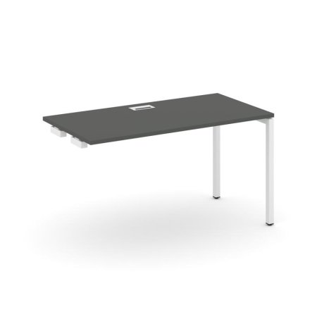 Стол-приставка к опорным элементам SN-4P.OPRS-014 (1580х700х750) (Антрацит/Металл Белый)
