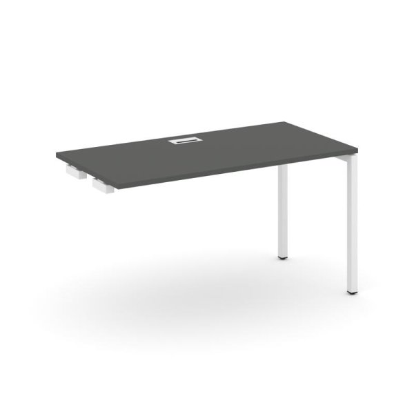 Стол-приставка к опорным элементам SN-4P.OPRS-013 (1380х700х750) (Антрацит/Металл Белый)