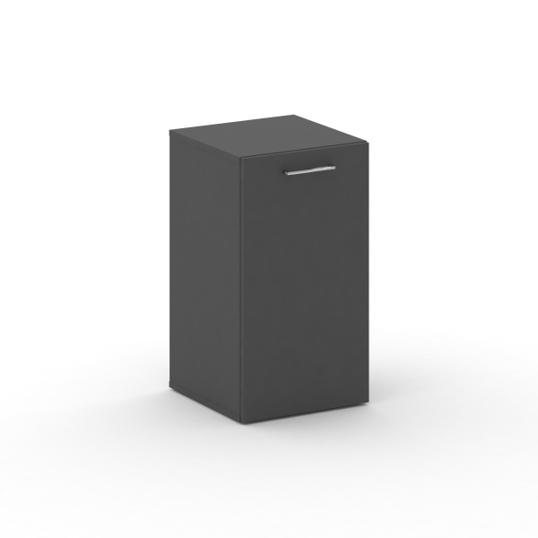 Шкаф узкий низкий Cross CRU.SU-301 (L) (450x460x807) (Базальт UM-Черный UM)