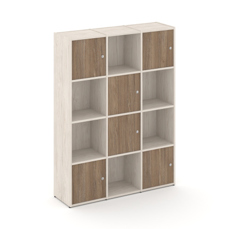 Стеллаж Locker Plus LK.K-006 1188x350x1593 (Денвер Светлый | Дуб Аризона)