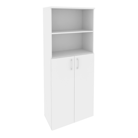 Шкаф высокий широкий Onix O.ST-1.6 800x420x1977 (Белый Бриллиант)