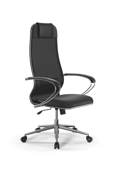 Кресло для руководителя Метта Sit 10 B1-115K - T+Extra /Um00/Wm12/K1cL(M09.B23.G18.W01) (Черный)