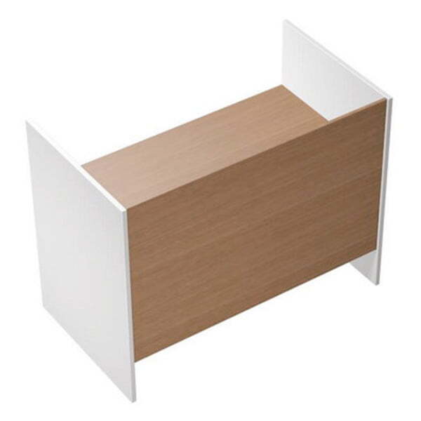 Стол письменный на высоких опорах ДСП Profiquadro КВ 1213 БВ 1250x806x1114 (Белый премиум / Вишня скандинавская)