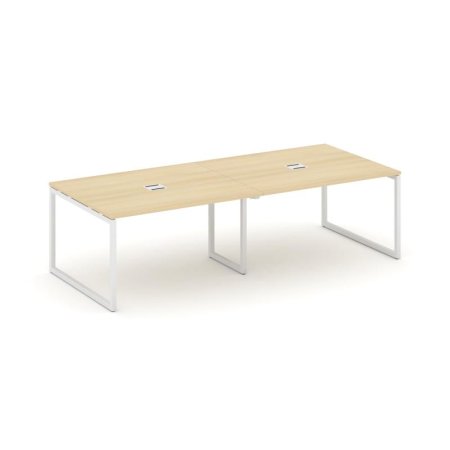 Стол переговорный SN-4O.SPRG-044 (3160х1180х750) (Акация Лорка/Металл Белый)