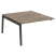 Наборный элемент рабочей станции на деревянных опорах Onix Wood OW.2.NRS-3.8 1380x1635x750 (Тиквуд Светлый/Дуб Темный)