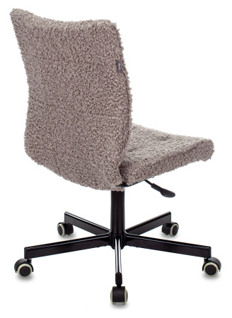 Кресло СН-330М серый экомех крестов. металл черный (Серый)