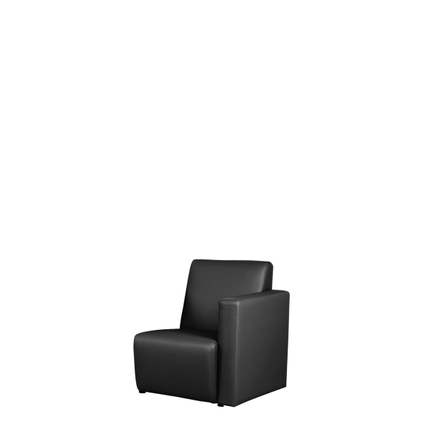 Кресло офисное Джоинт (М-49) подлокотник правый (Черный)