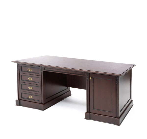 Стол для руководителя L206 106 102 WAL 2060х950х770 (Орех Танганьика)