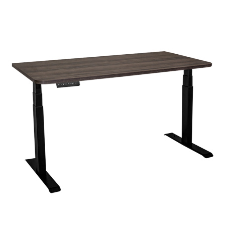 Стол c электроприводом LA-T33-2A3 (1400x700x625-1275) (Коричневый дуб | Черный)