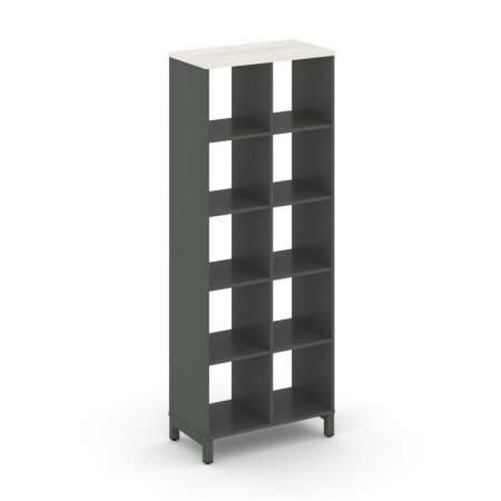 Каркас стеллажа 5 ярусов SN.KS-520 (754х400х1982) (Антрацит/Дуб Наварра/Металл Антрацит)