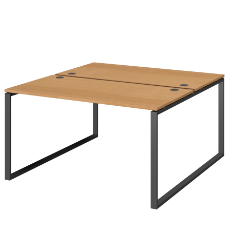 Бенч двойной на 2 рабочих места Арго-М АМБ.О-005.60 1800x1236x760 (Ольха/Антрацит)