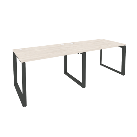 Рабочая станция на О-образном м/к Onix O.MO-RS-2.2.8 2360x800x750 (Денвер Светлый/Черный металл)