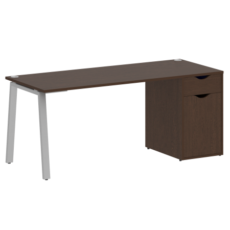 Стол письменный VR.SP-3-178.1.A 1780x720x750 (Венге Цаво/Серый Металл)