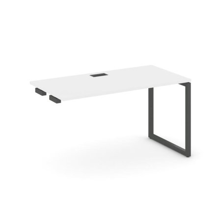 Стол-приставка к опорным элементам SN-4O.OPRS-011 (980х700х750) (Белый/Металл Антрацит)