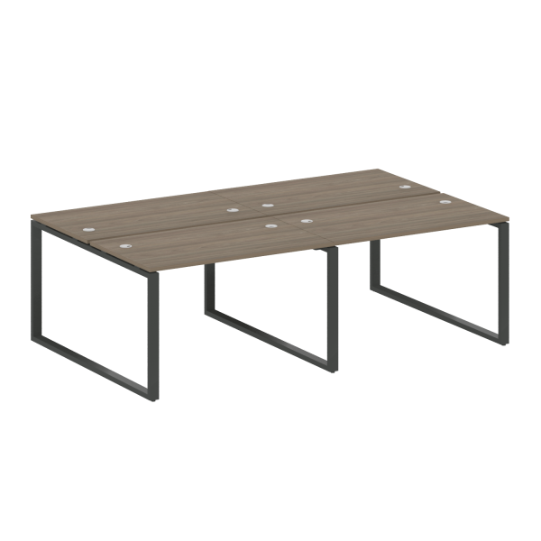 Рабочая станция Metal System Style БО.СМ-4.2 2400x1475x750 (Вяз/Антрацит металл)