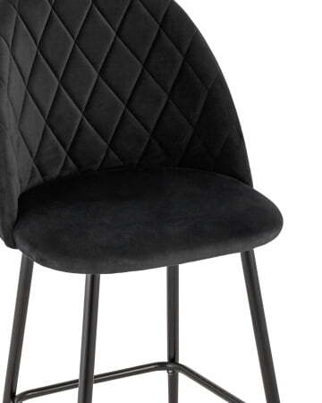 Стул барный Марсель велюр черный (Стул барный Марсель черный)