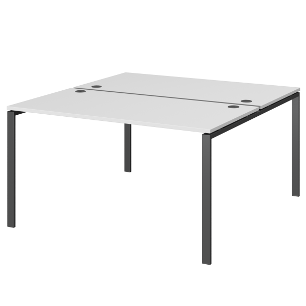Бенч двойной на 2 рабочих места Арго-М АМБ-002.60 1200x1236x760 (Белый/Антрацит)