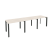Рабочая станция на П-образном м/к Onix O.MP-RS-3.1.7 2940x720x750 (Тиквуд Темный/Белый Металл)
