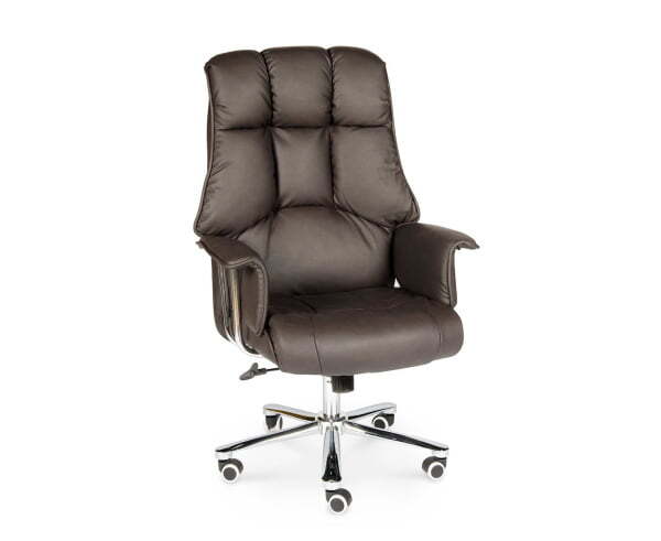 Президент / сталь + хром / темно-коричневая кожа (Коричневый)