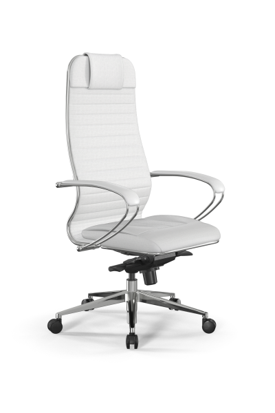 Кресло для руководителя Метта Samurai L1-4K - Infinity /Uc02/Wm06/K2cL(M06.B32.G11.W03) (Белый)