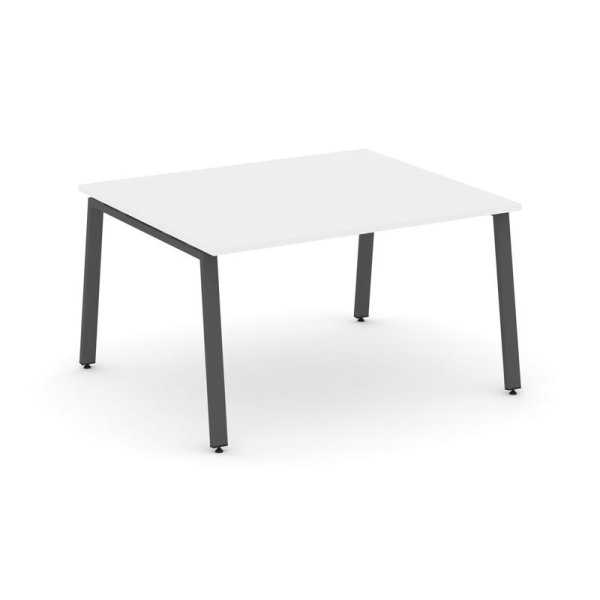 Стол переговорный SN-6A.SPRG-032.3 (1180х1180х750) (Белый/Металл Антрацит)