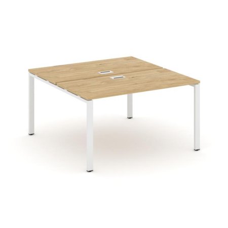 Рабочая станция 2-х сторонняя SN-6P.DRS-024 (1580х1632х750) (Тиквуд Светлый/Металл Белый)