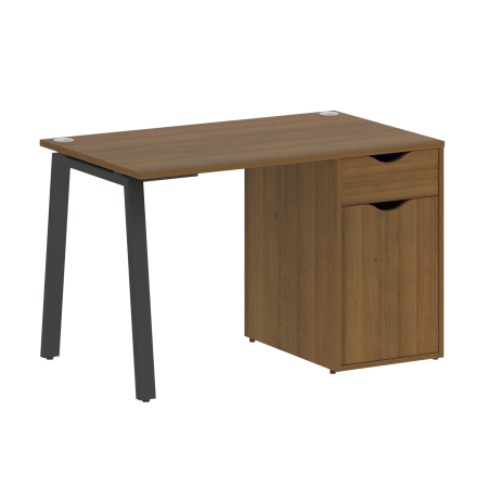 Стол письменный VR.SP-3-118.1.A 1180x720x750 (Орех Гварнери/Антрацит Металл)